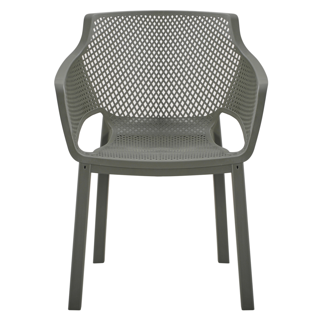 POLYPROPYLENE DINING ARMCHAIR PEGGY HM6368.05 DARK OLIVE GREEN 60x55x79Hcm. [3]