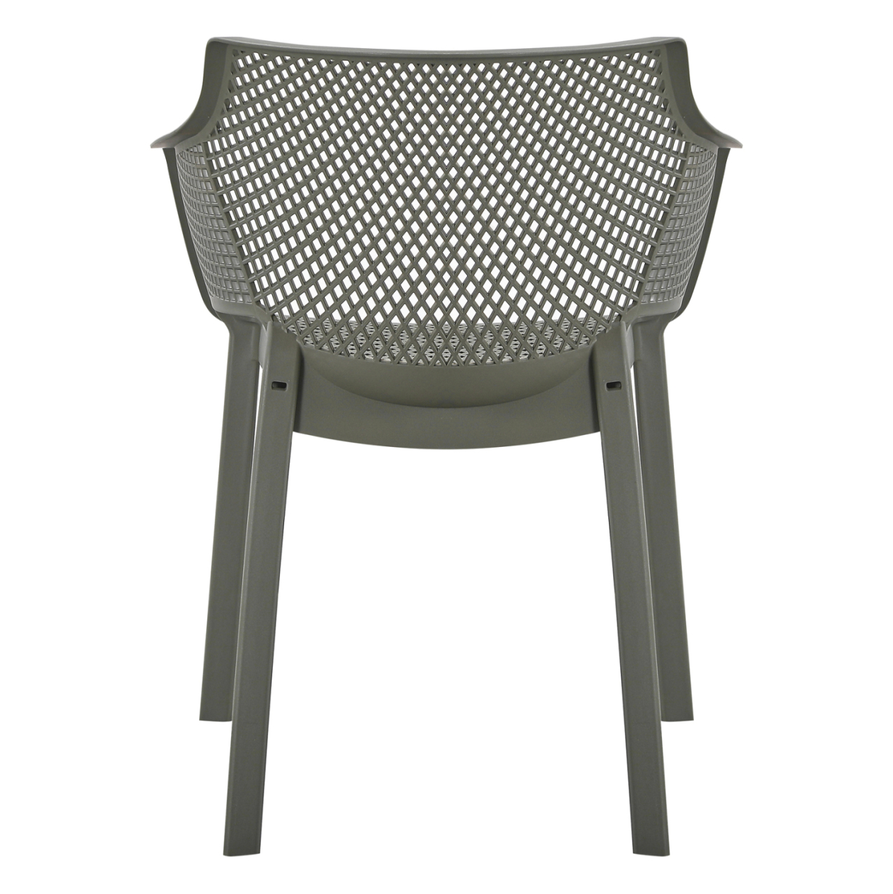 POLYPROPYLENE DINING ARMCHAIR PEGGY HM6368.05 DARK OLIVE GREEN 60x55x79Hcm. [5]
