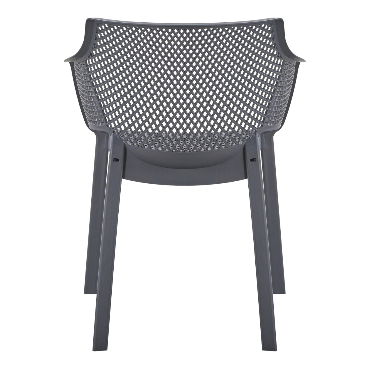 POLYPROPYLENE DINING ARMCHAIR PEGGY HM6368.10 GREY 60x55x79Hcm. [5]