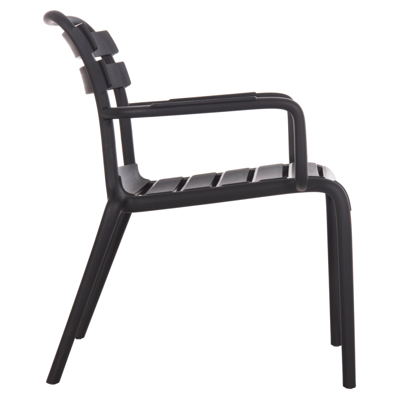 POLYPROPYLENE LOUNGE ARMCHAIR KORVER HM6333.02 BLACK 63.5x65x76Hcm. [4]