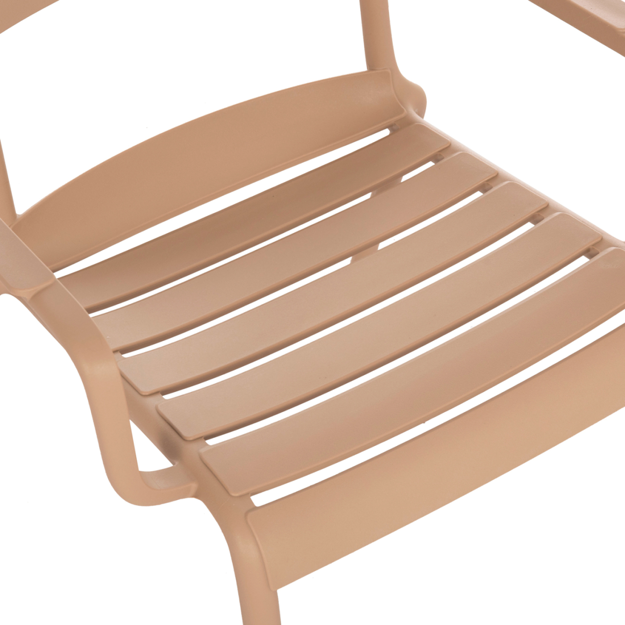 POLYPROPYLENE LOUNGE ARMCHAIR KORVER HM6333.04 CAPPUCCINO 63.5x65x76Hcm. [8]