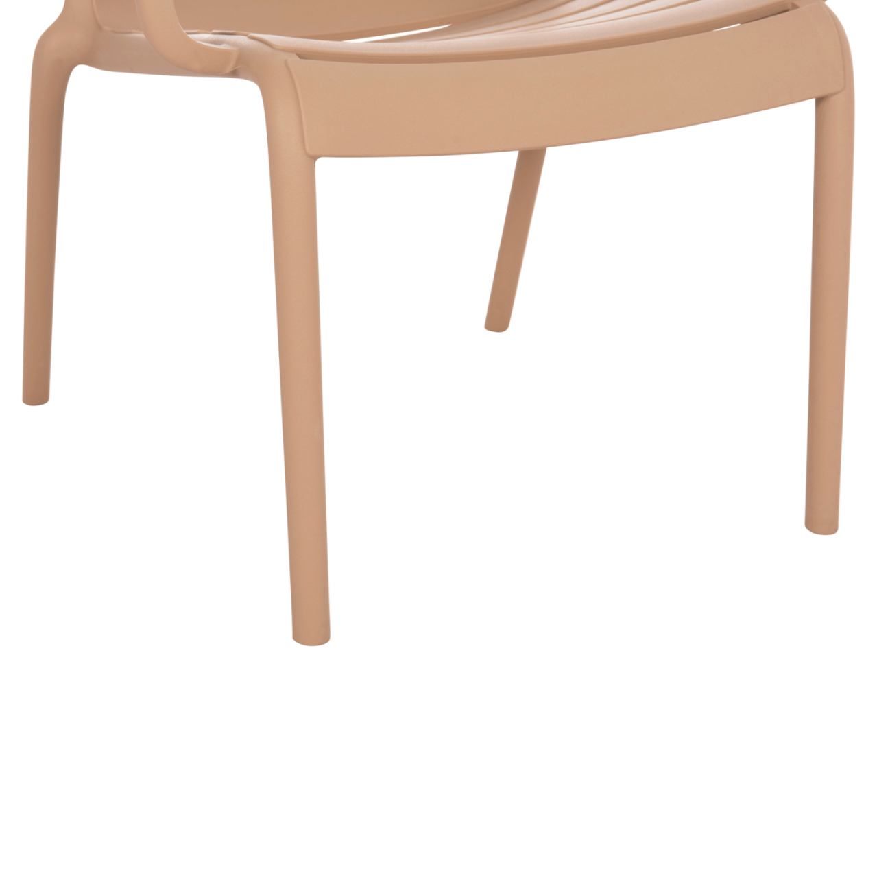 POLYPROPYLENE LOUNGE ARMCHAIR KORVER HM6333.04 CAPPUCCINO 63.5x65x76Hcm. [10]