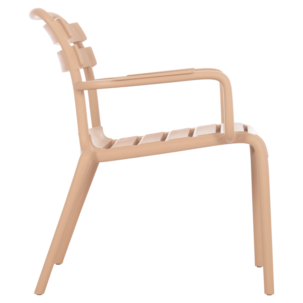POLYPROPYLENE LOUNGE ARMCHAIR KORVER HM6333.04 CAPPUCCINO 63.5x65x76Hcm. [4]