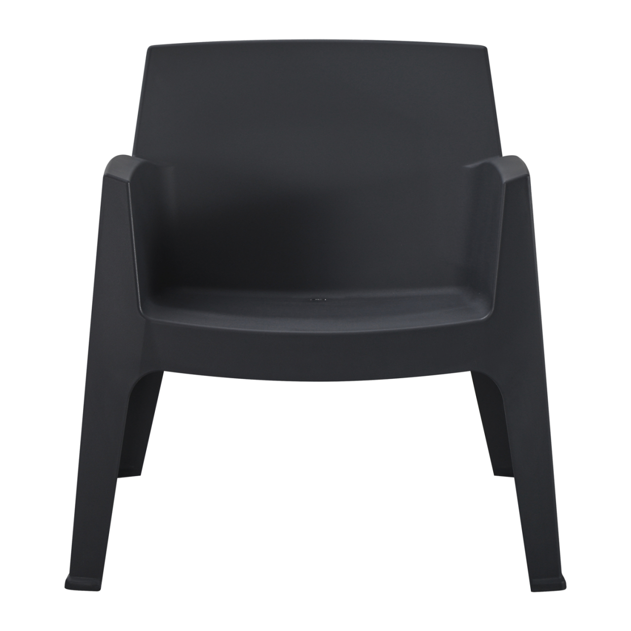 POLYPROPYLENE LOUNGE ARMCHAIR SLEEK HM6365.02 BLACK 62x68x73Hcm. [3]