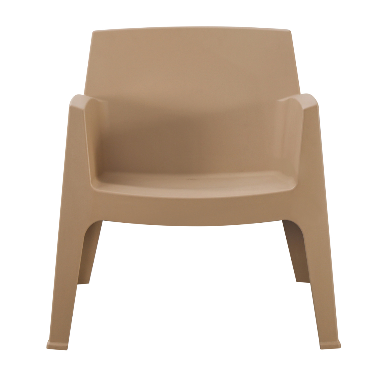 POLYPROPYLENE LOUNGE ARMCHAIR SLEEK HM6365.03 CAPPUCCINO 62x68x73Hcm. [3]