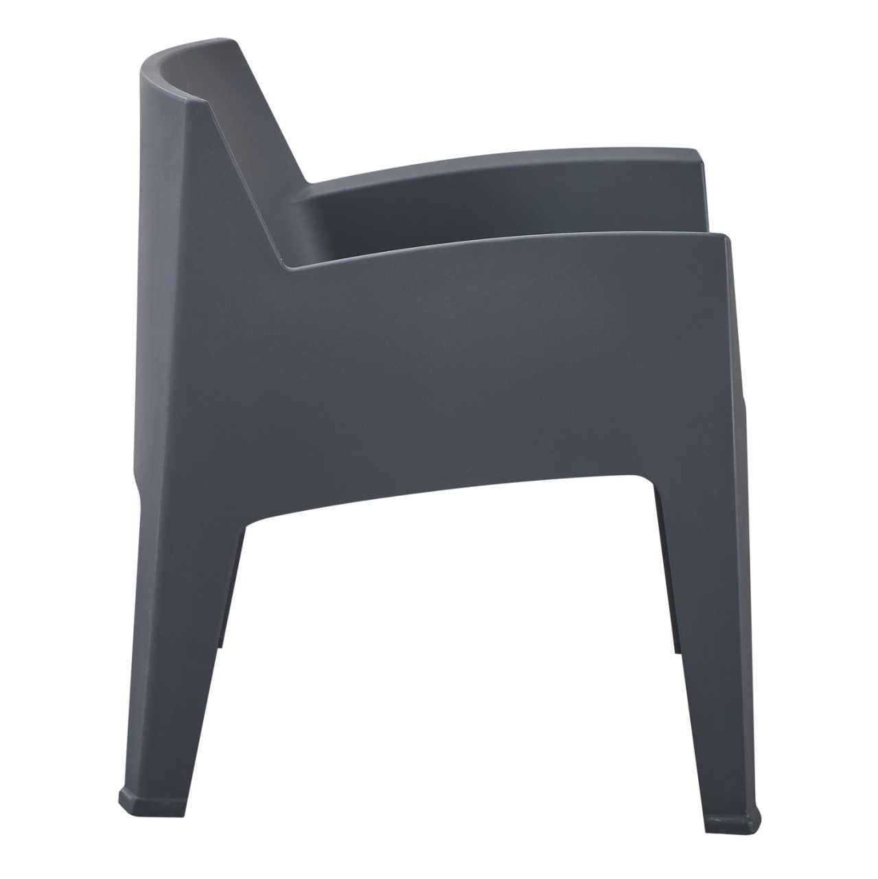POLYPROPYLENE LOUNGE ARMCHAIR SLEEK HM6365.10 GREY 62x68x73Hcm. [4]