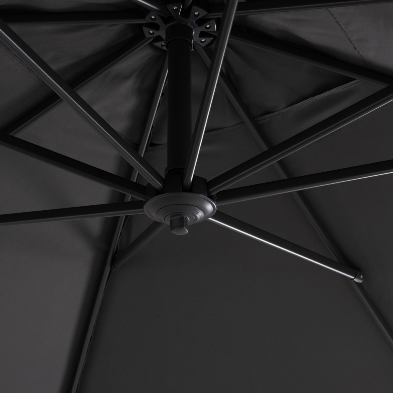 POOLSIDE UMBRELLA JAVANTE HM6623.01 GREY ALUMINUM and SHADE 2.7x2.7x2.7Hcm. [8]