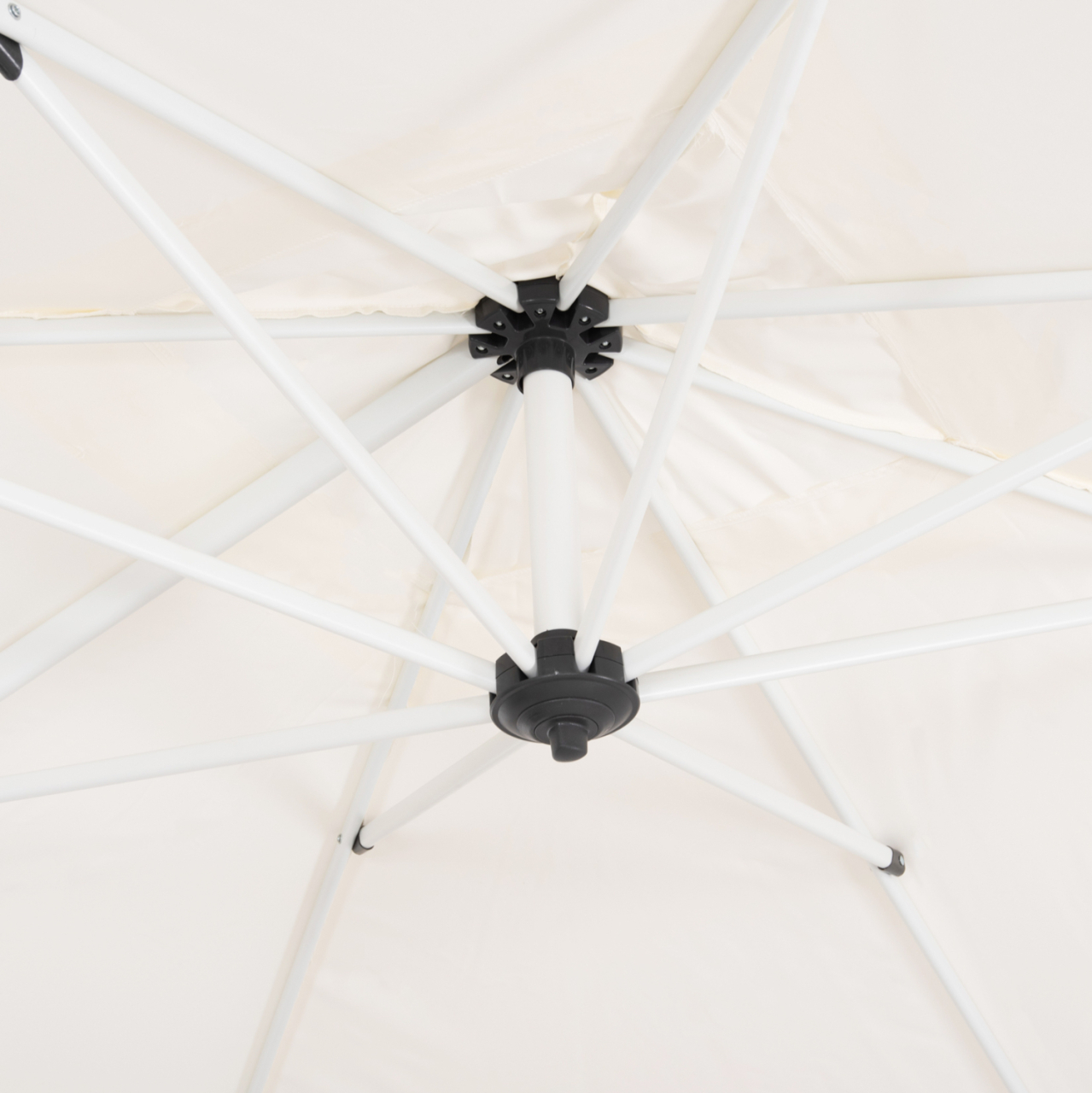 POOLSIDE UMBRELLA JAVANTE HM6623.02 WHITE ALUMINUM and SHADE 2.7x2.7x2.7Hcm. [7]