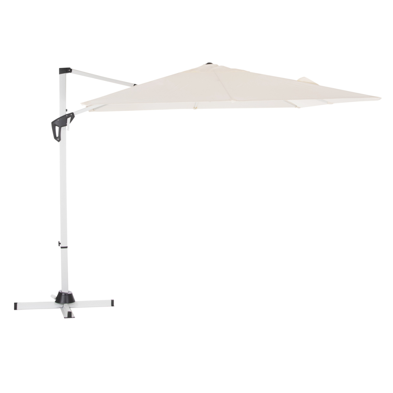 POOLSIDE UMBRELLA JAVANTE HM6623.02 WHITE ALUMINUM and SHADE 2.7x2.7x2.7Hcm. [4]