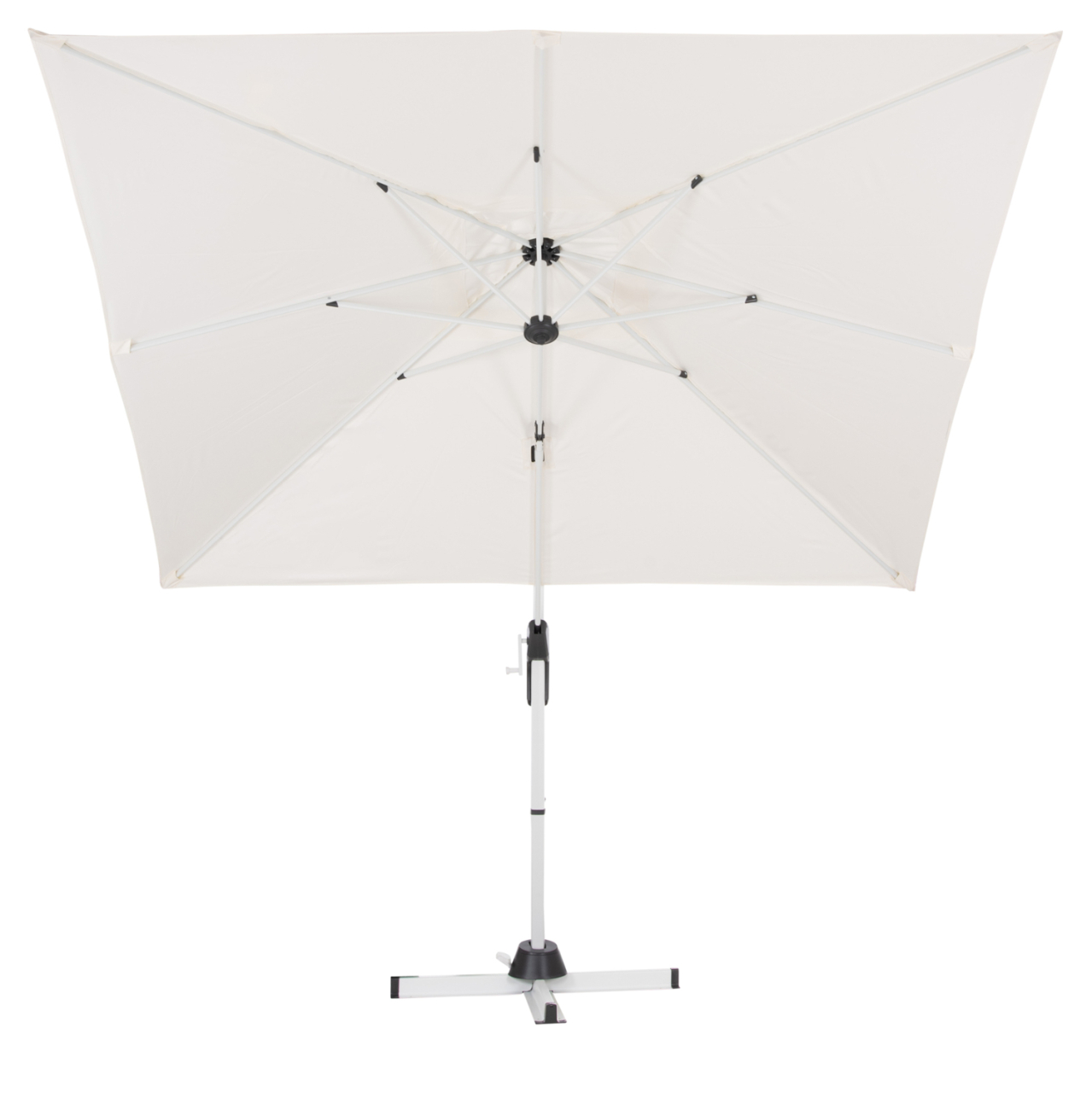 POOLSIDE UMBRELLA JAVANTE HM6623.02 WHITE ALUMINUM and SHADE 2.7x2.7x2.7Hcm. [3]