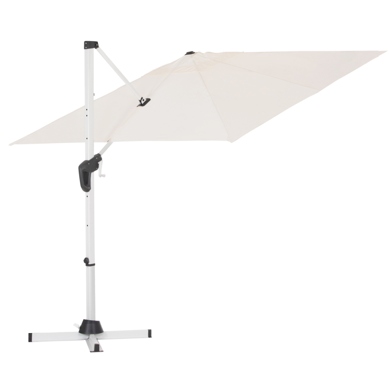 POOLSIDE UMBRELLA JAVANTE HM6623.02 WHITE ALUMINUM and SHADE 2.7x2.7x2.7Hcm. [5]