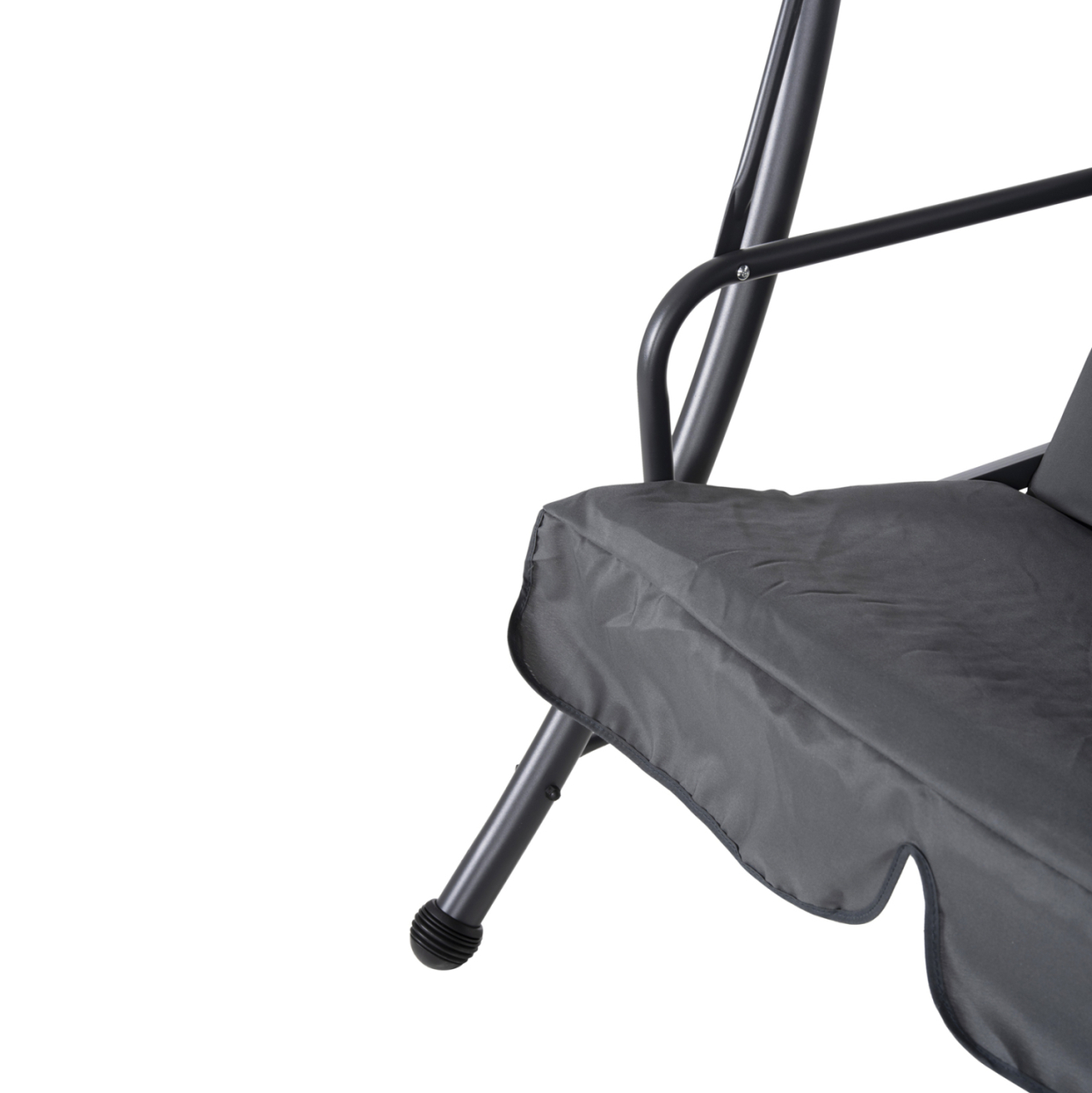 PORCH SWINGER-BED 3-SEATER WITH SUNSHIELD LIKID HM5980.01 METAL FRAMEandFABRIC IN GREY 194x119x210Hcm. [10]