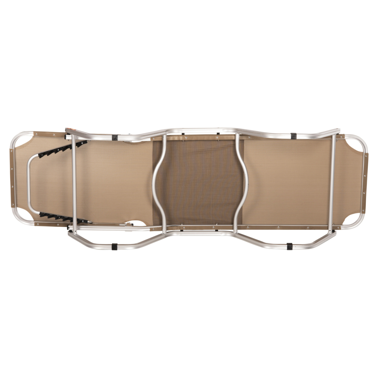 Professional aluminum sunbed HM5071.80 Mocha 60x190x30-91 cm [6]