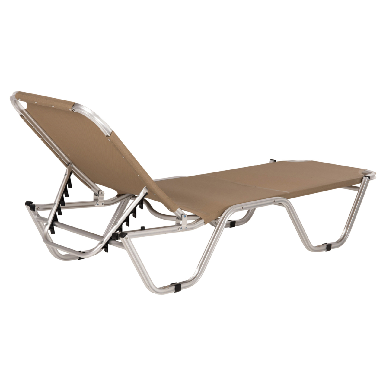 Professional aluminum sunbed HM5071.80 Mocha 60x190x30-91 cm [5]