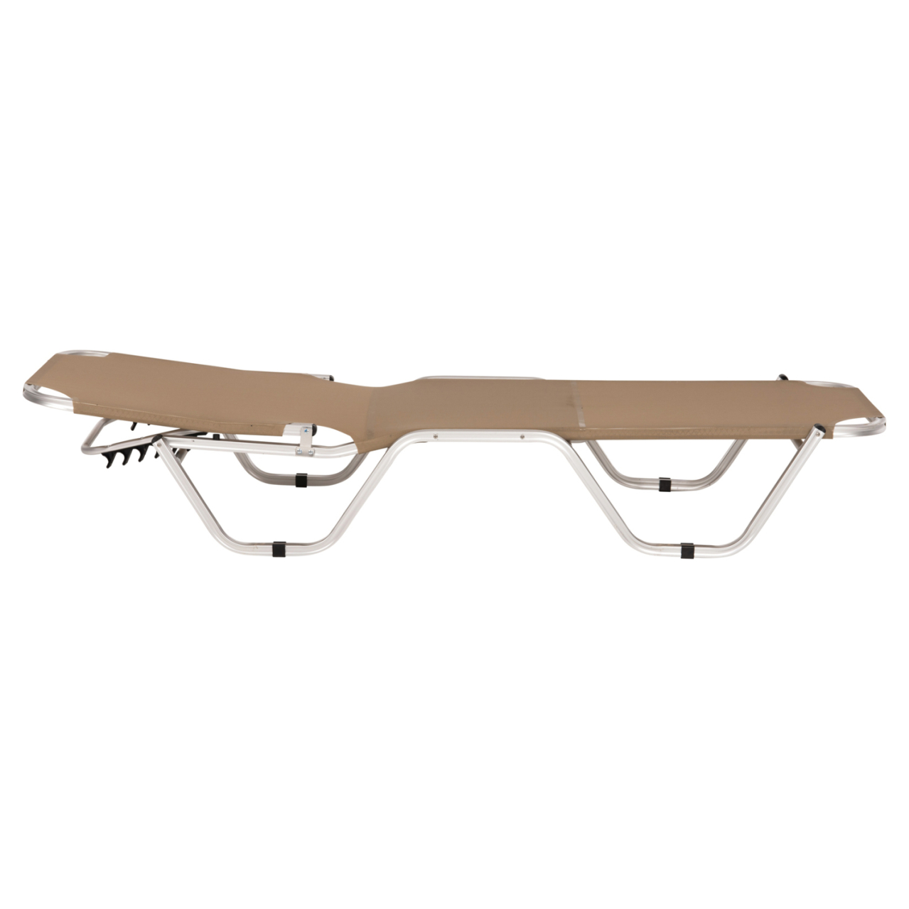 Professional aluminum sunbed HM5071.80 Mocha 60x190x30-91 cm [4]