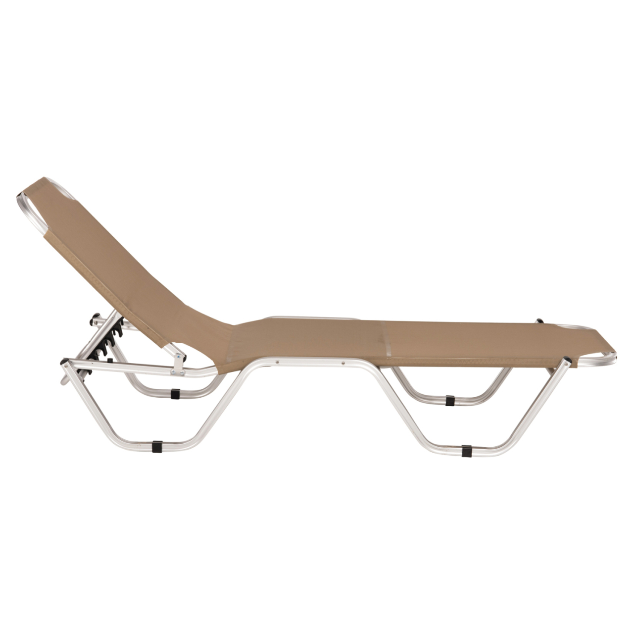 Professional aluminum sunbed HM5071.80 Mocha 60x190x30-91 cm [3]