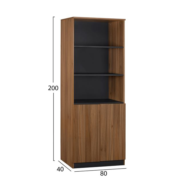 Professional Bookcase HM2354 80x38x200cm [2]