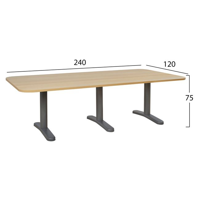 Professional conference office HM2047.11 in oak color 240x120x75 cm. [2]