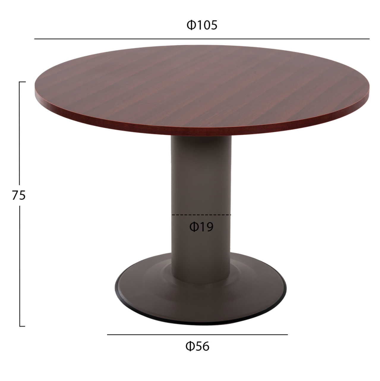 Professional conference office HM2054.12 in wenge color D105x75 cm. [2]