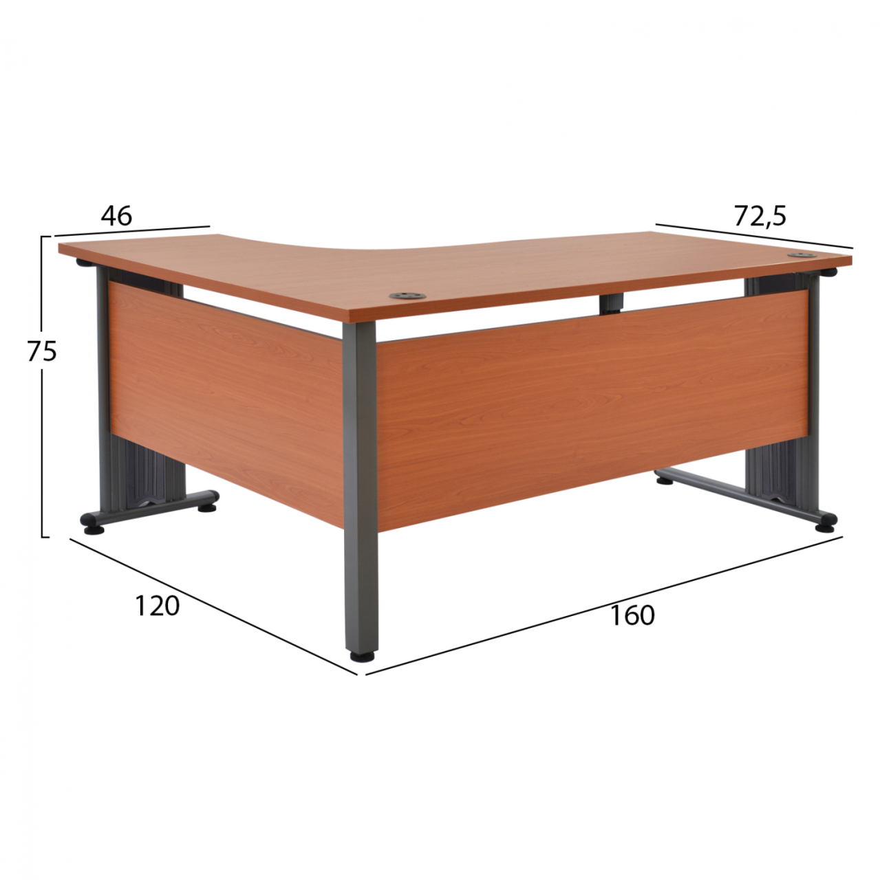 Professional corner right office HM2043.03R 160x120x75 [2]