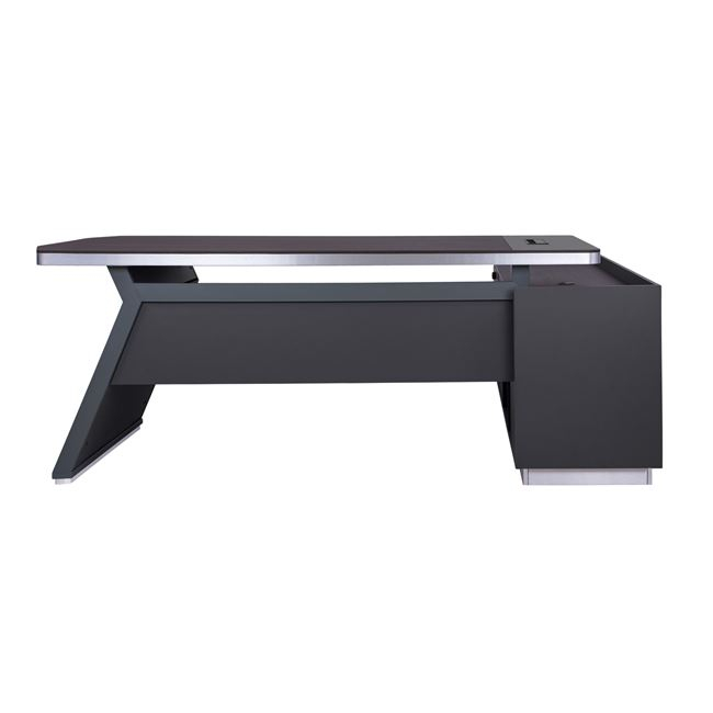 PROFESSIONAL LEFT CORNER OFFICE DESK ROSEWOOD HM2084L 220x180x76Hcm [4]