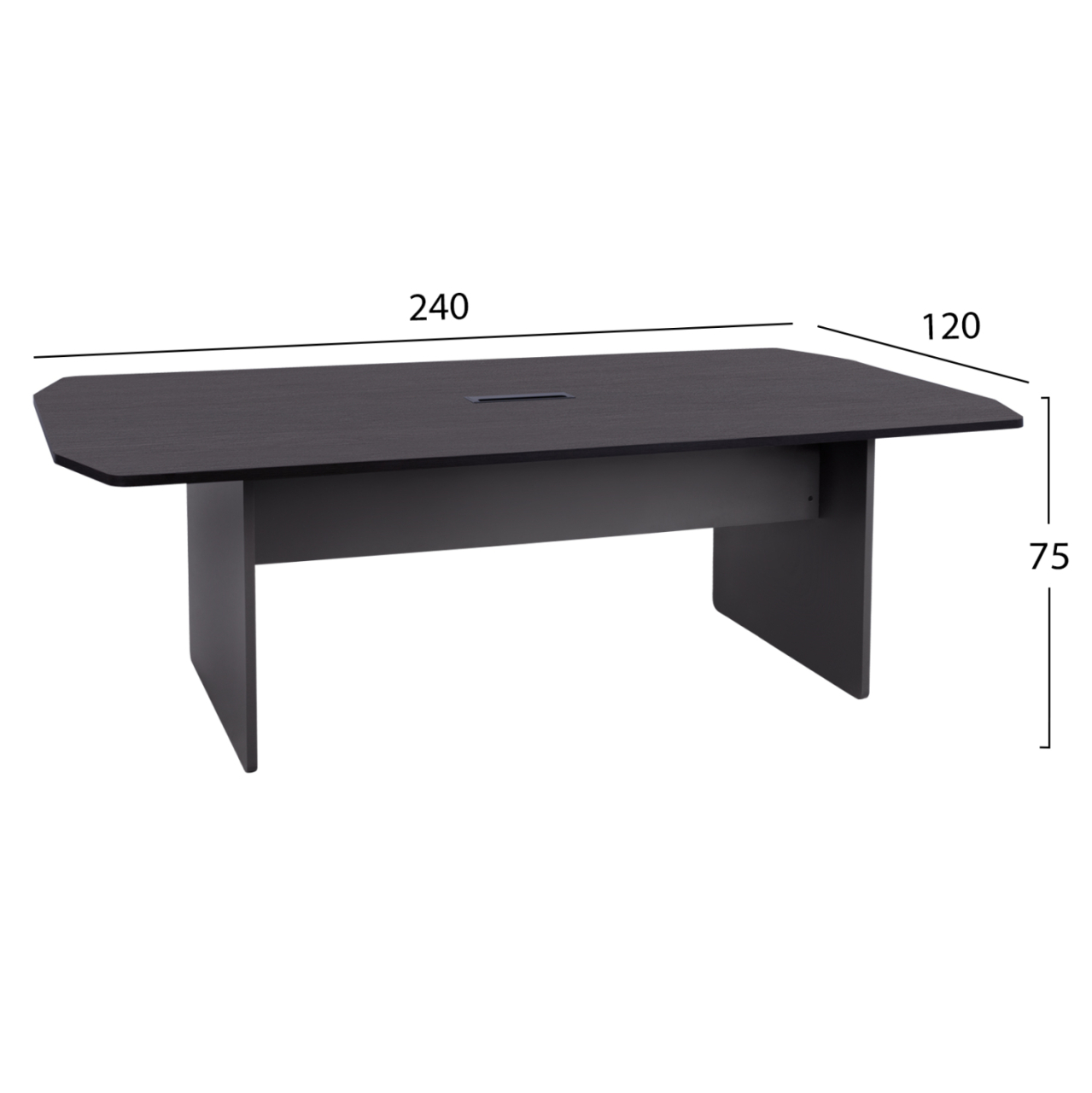 Professional meeting desk Rosewood 240x120x75 HM2103.01 [2]