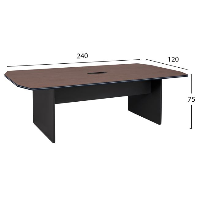 Professional meeting desk Walnut color 240x120x75 HM2103.02 [2]