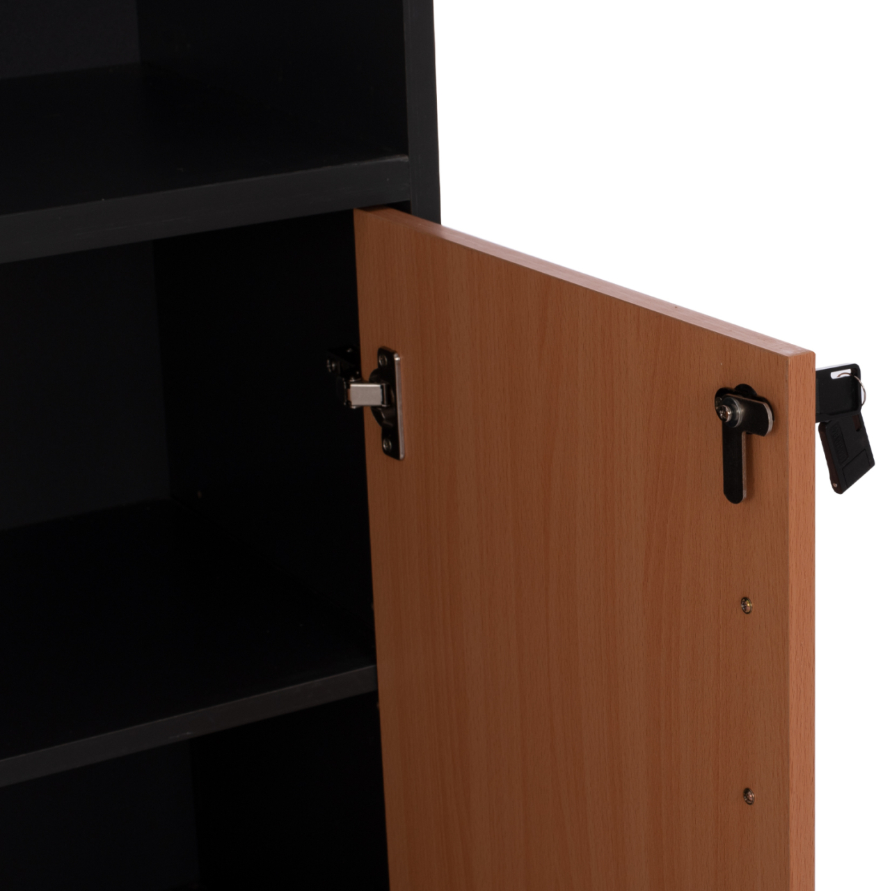 Professional office bookcase HM2014.01 oak color with 2 doors 80Χ39Χ179 [9]