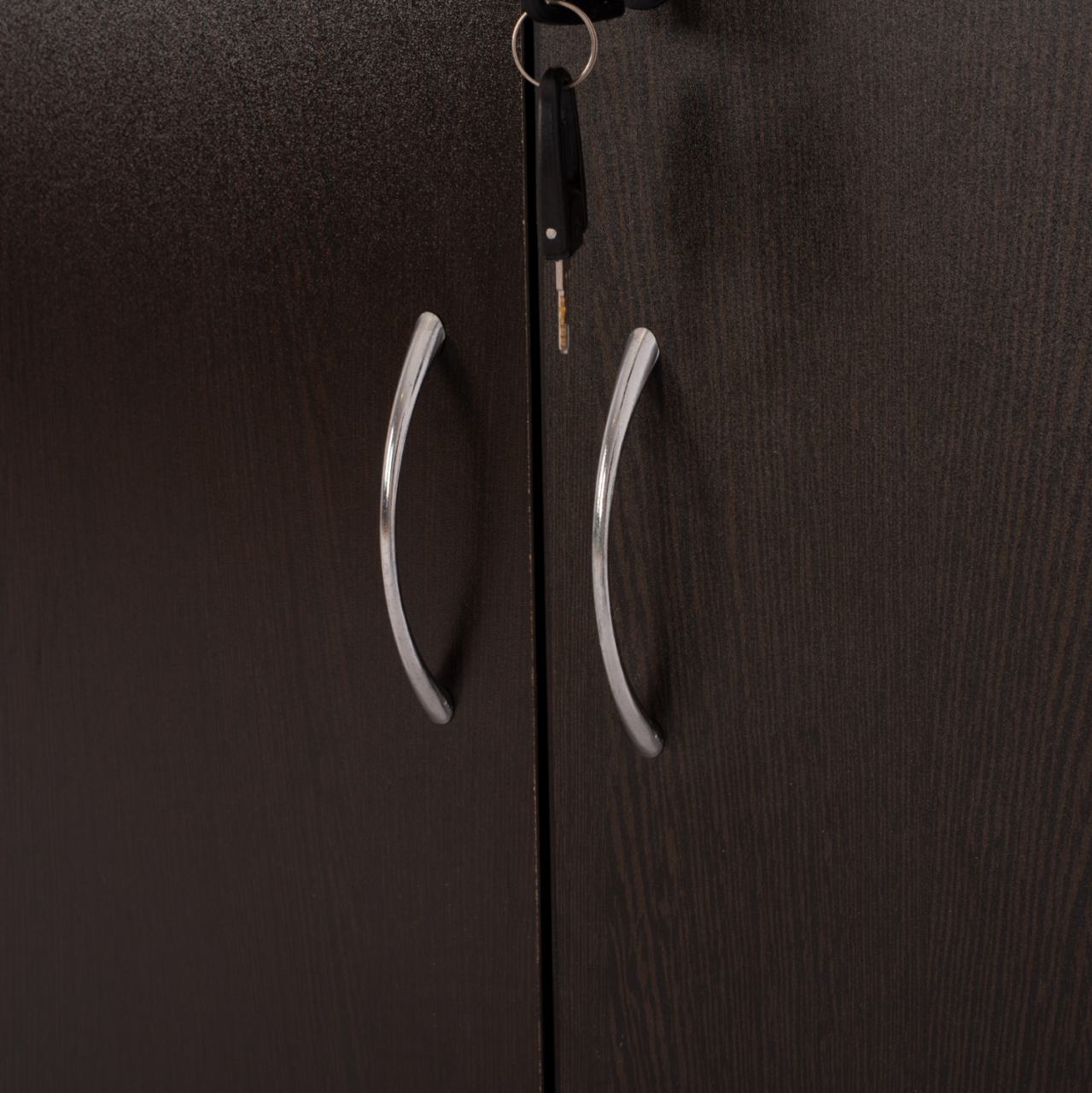 Professional office bookcase HM2014.02 wenge color with 2 doors 80Χ39Χ179 [7]
