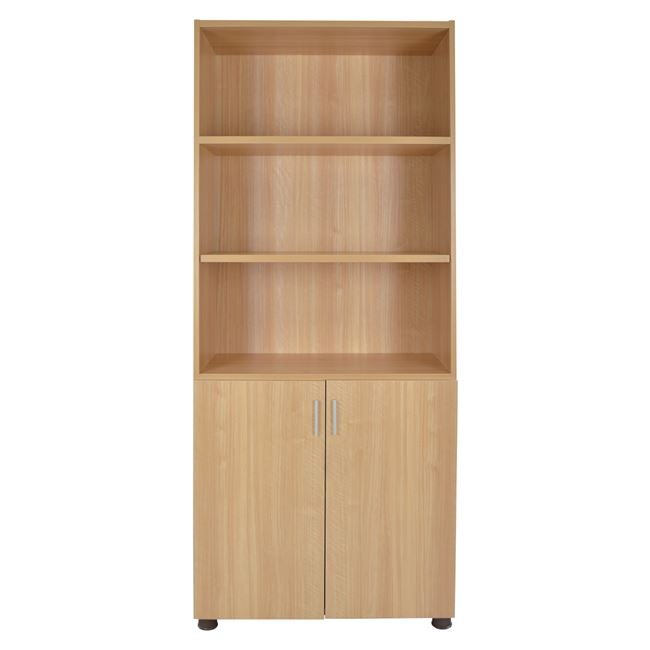 Professional office bookcase in oak color HM2055.11 80x40x190 cm. [3]