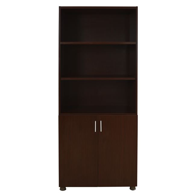 Professional office bookcase in wenge color HM2055.12 80x40x190 cm. [3]