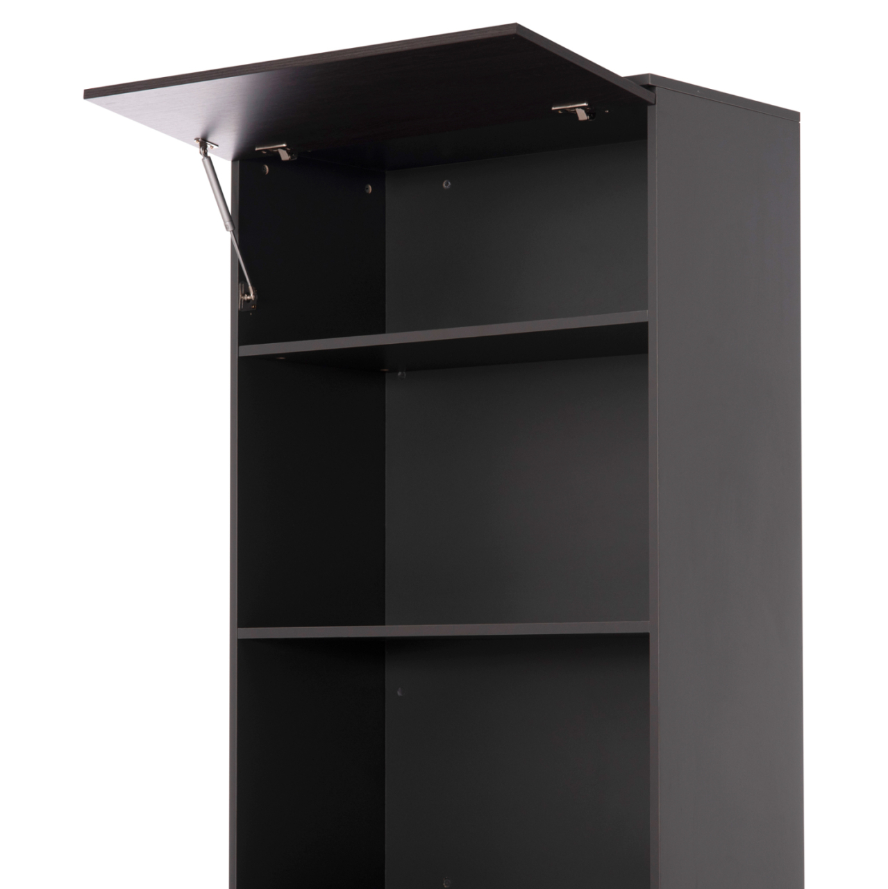 PROFESSIONAL OFFICE BOOKCASE ROSEWOOD HM2089 MELAMINE IN GREY-WENGE 80x40x200Hcm [8]