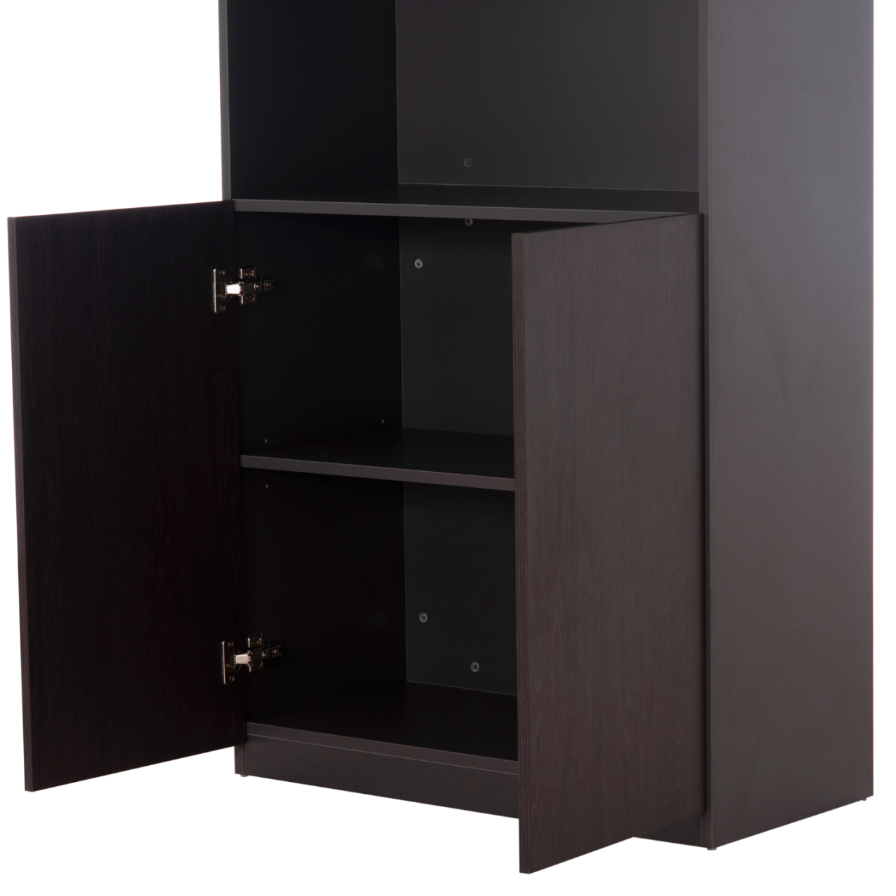 PROFESSIONAL OFFICE BOOKCASE ROSEWOOD HM2089 MELAMINE IN GREY-WENGE 80x40x200Hcm [9]