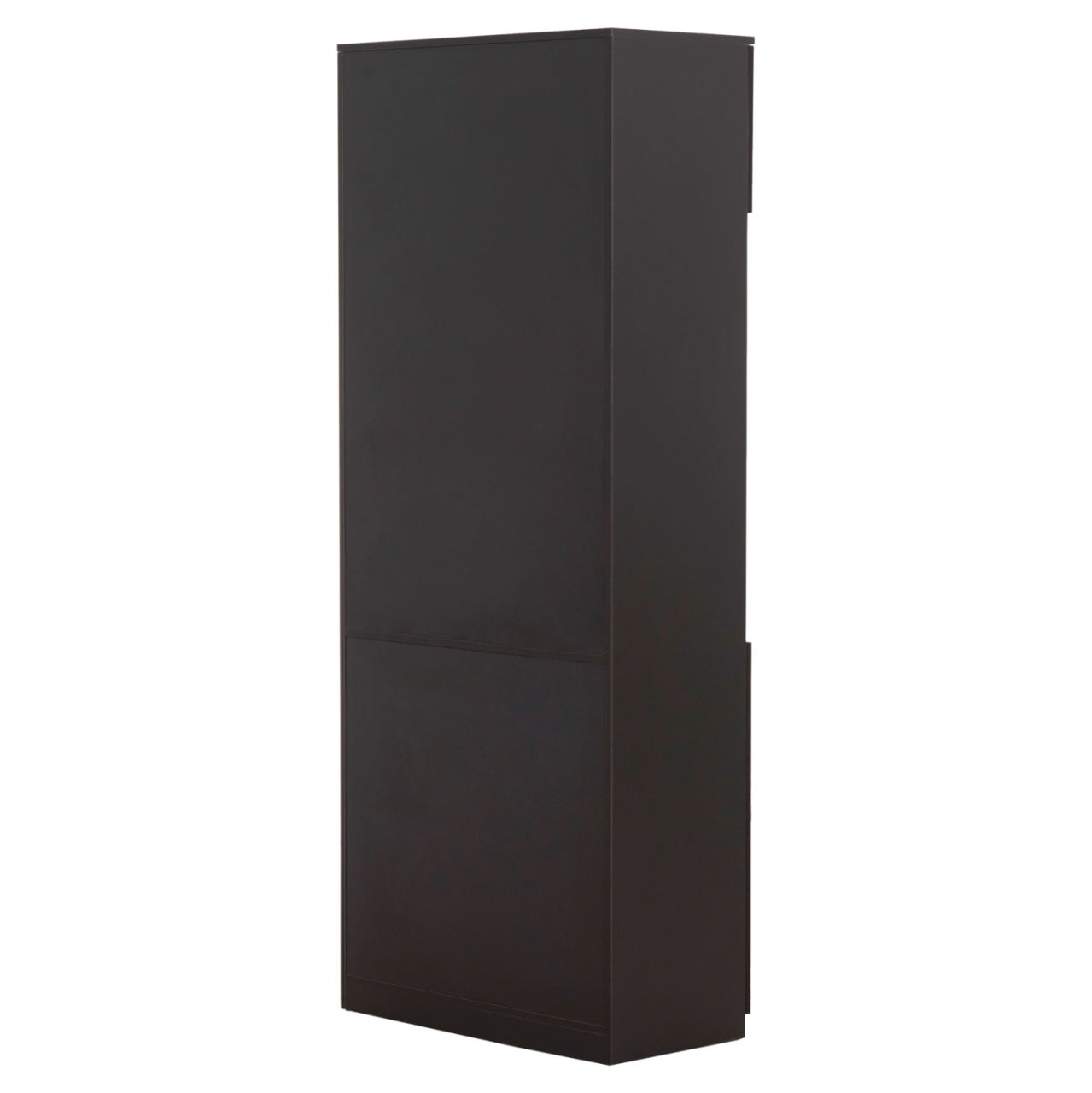 PROFESSIONAL OFFICE BOOKCASE ROSEWOOD HM2089 MELAMINE IN GREY-WENGE 80x40x200Hcm [5]