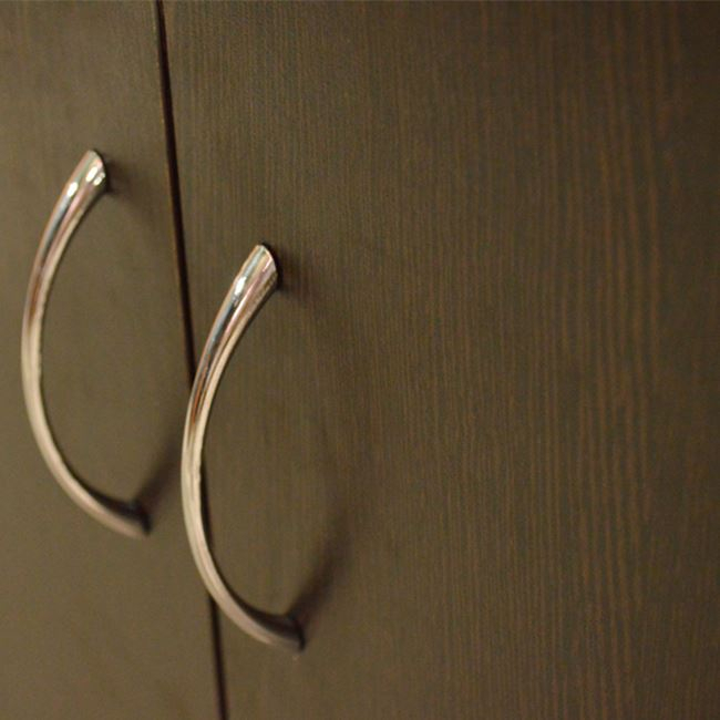 Professional office cabinet HM2013.02 wenge color 80Χ41Χ80cm [4]