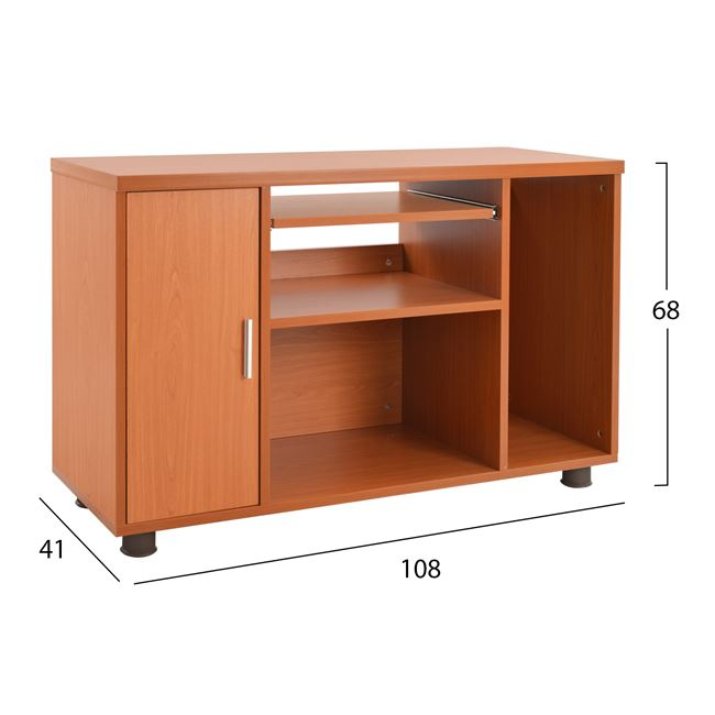 Professional office cabinet in cherry color HM2051.13 80x40x118 cm. [2]
