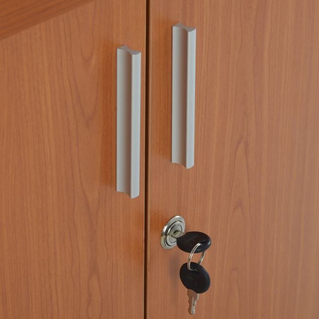 Professional office cabinet in cherry color HM2053.13 80x40x82 cm. [5]