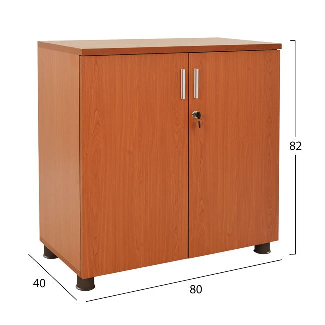Professional office cabinet in cherry color HM2053.13 80x40x82 cm. [2]