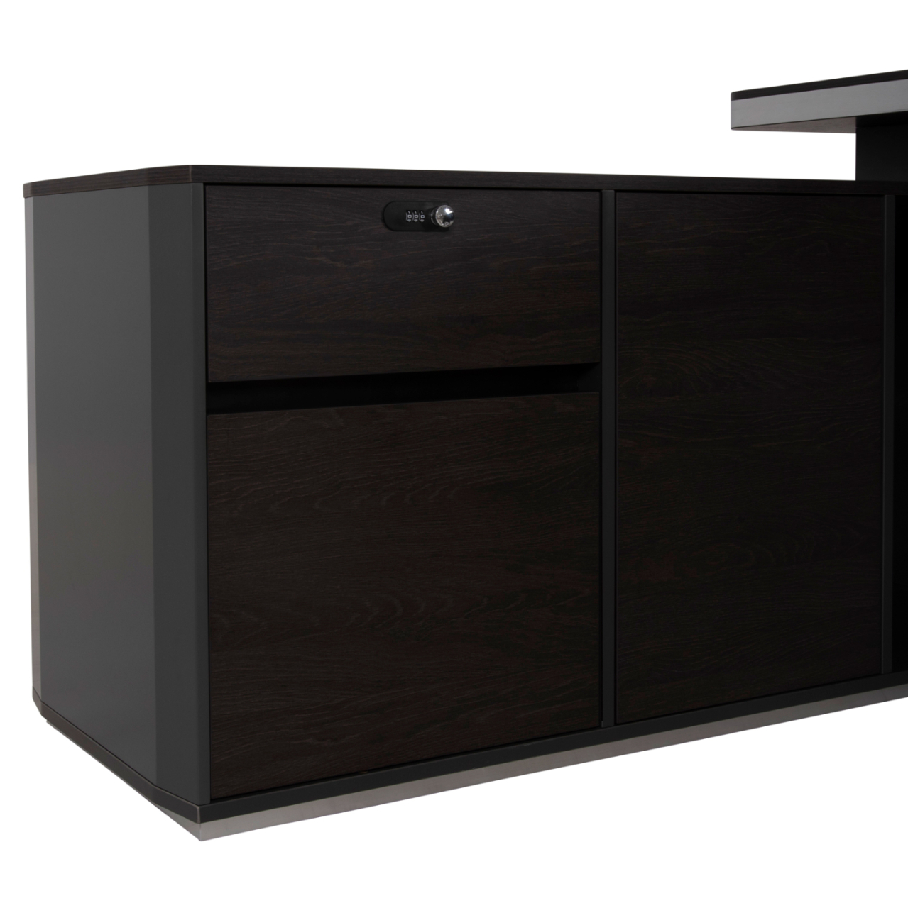 PROFESSIONAL OFFICE DESK LEFT CORNER ROSEWOOD HM2083L 220x180x76Hcm [7]