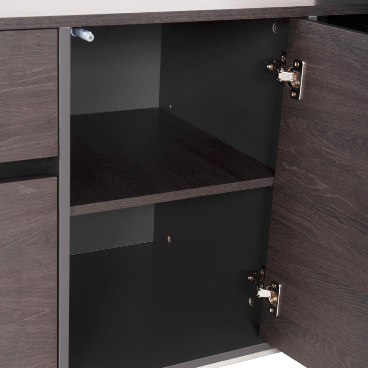 PROFESSIONAL OFFICE DESK LEFT CORNER ROSEWOOD HM2083L 220x180x76Hcm [8]