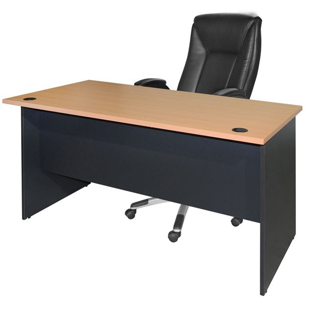 Professional office DESK SIENNA 120x70x75H-- HM2015.01 Grey-Oak [3]