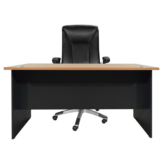Professional office DESK SIENNA 120x70x75H-- HM2015.01 Grey-Oak [4]
