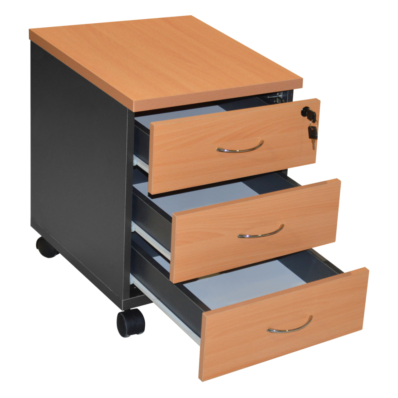 Professional office drawer HM2011.01 oak with 3 drawers 38X48X53cm [2]