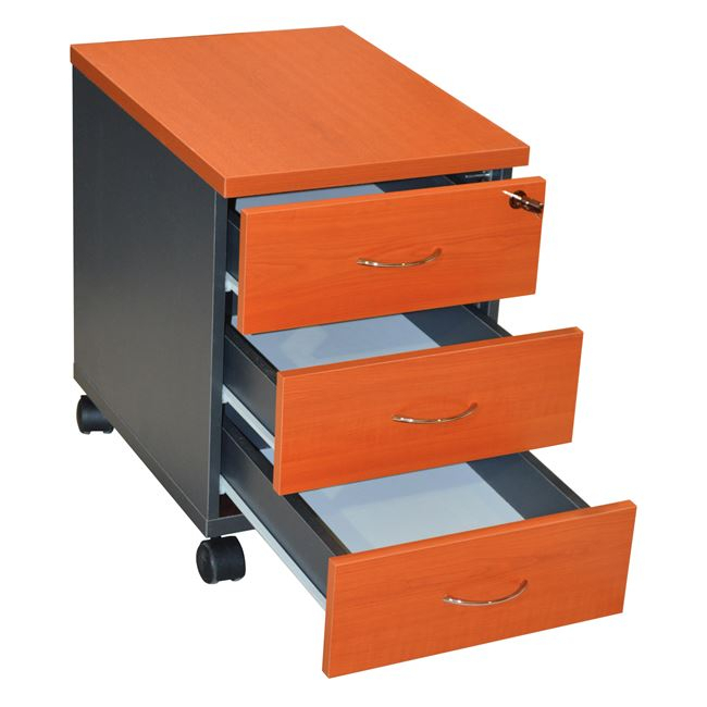 Professional office drawer HM2011.03 cherry color with 3 drawers 38X48X53cm [2]