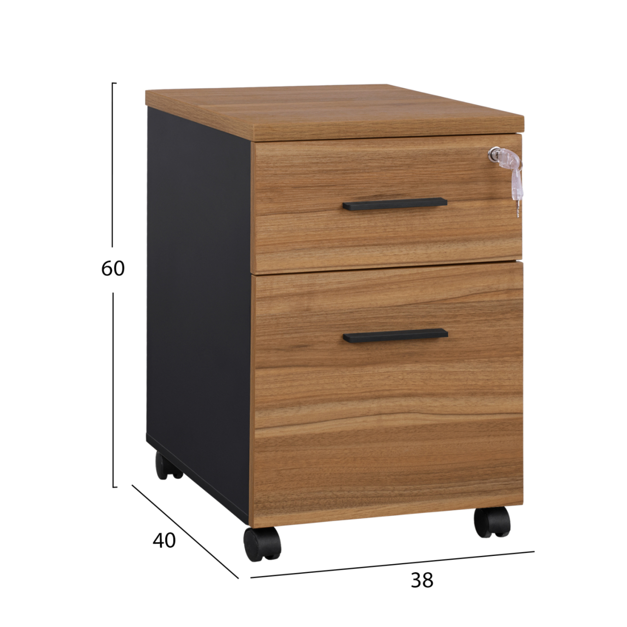 Professional office drawer with 2 drawers Supreme 38x40x60 HM2356 [2]