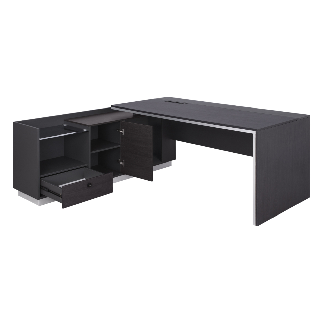 Professional Office Left Corner Rosewood HM2112L 200x160x76cm [3]