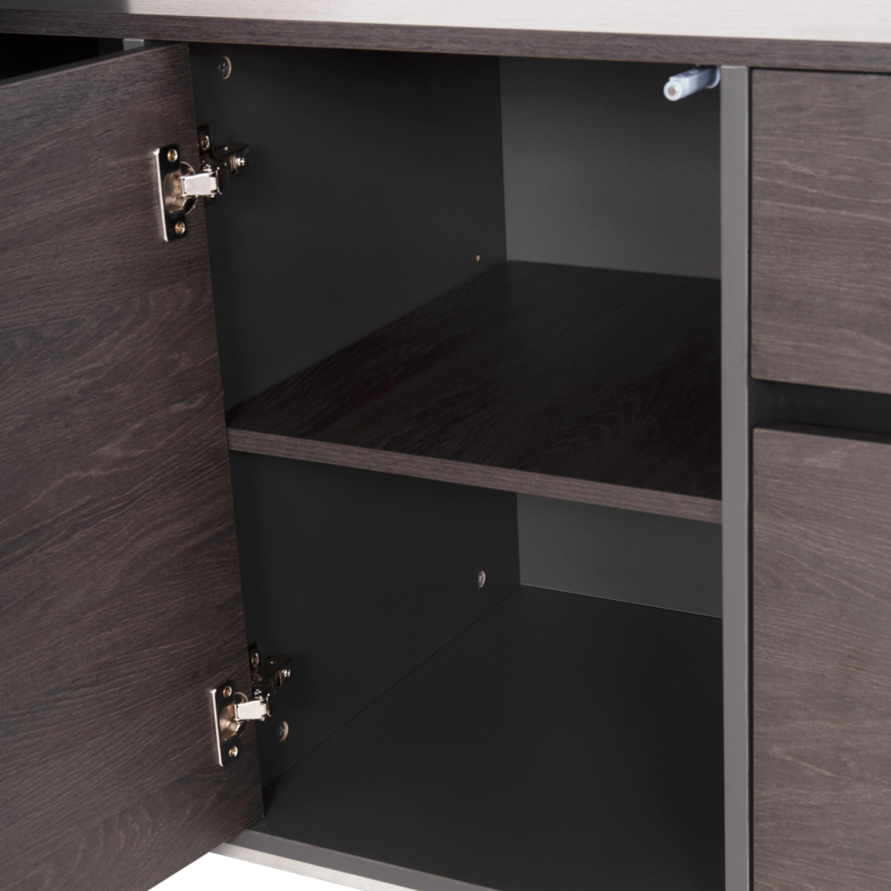 Professional office right corner Rosewood HM2083R 220x180x76Ηcm [8]