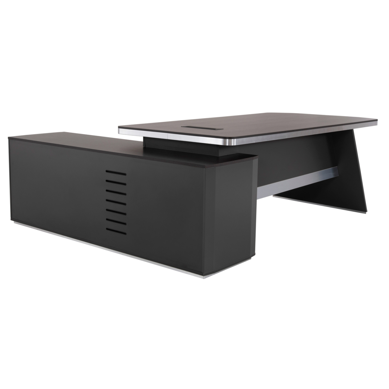Professional office right corner Rosewood HM2083R 220x180x76Ηcm [4]