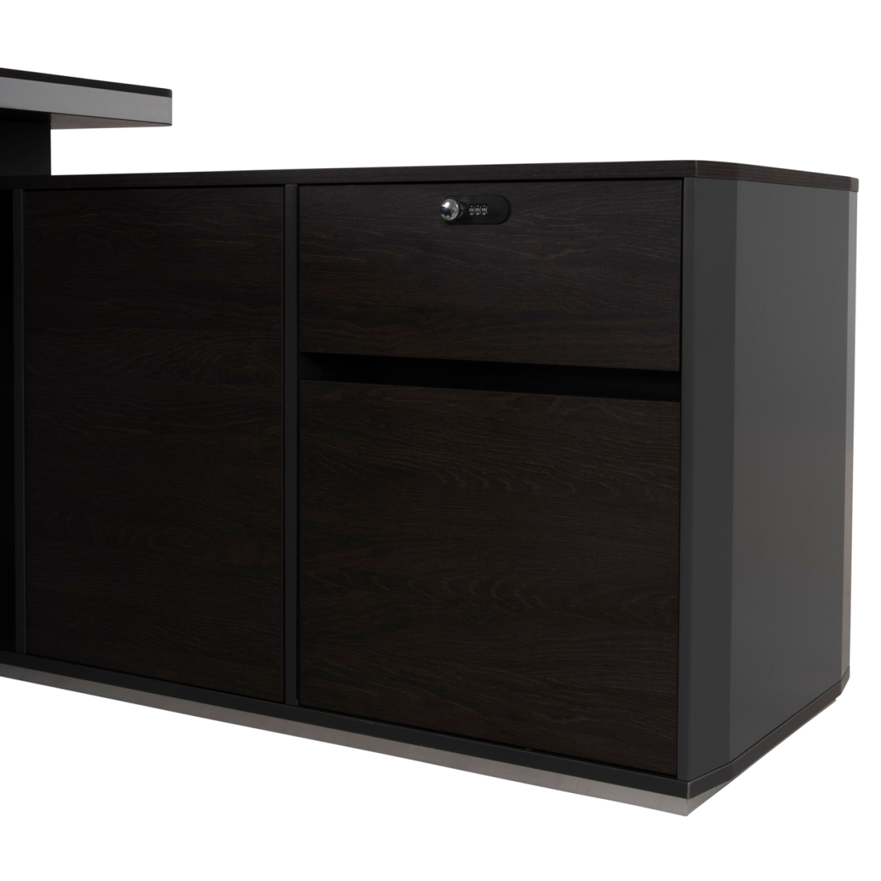 Professional office right corner Rosewood HM2083R 220x180x76Ηcm [7]