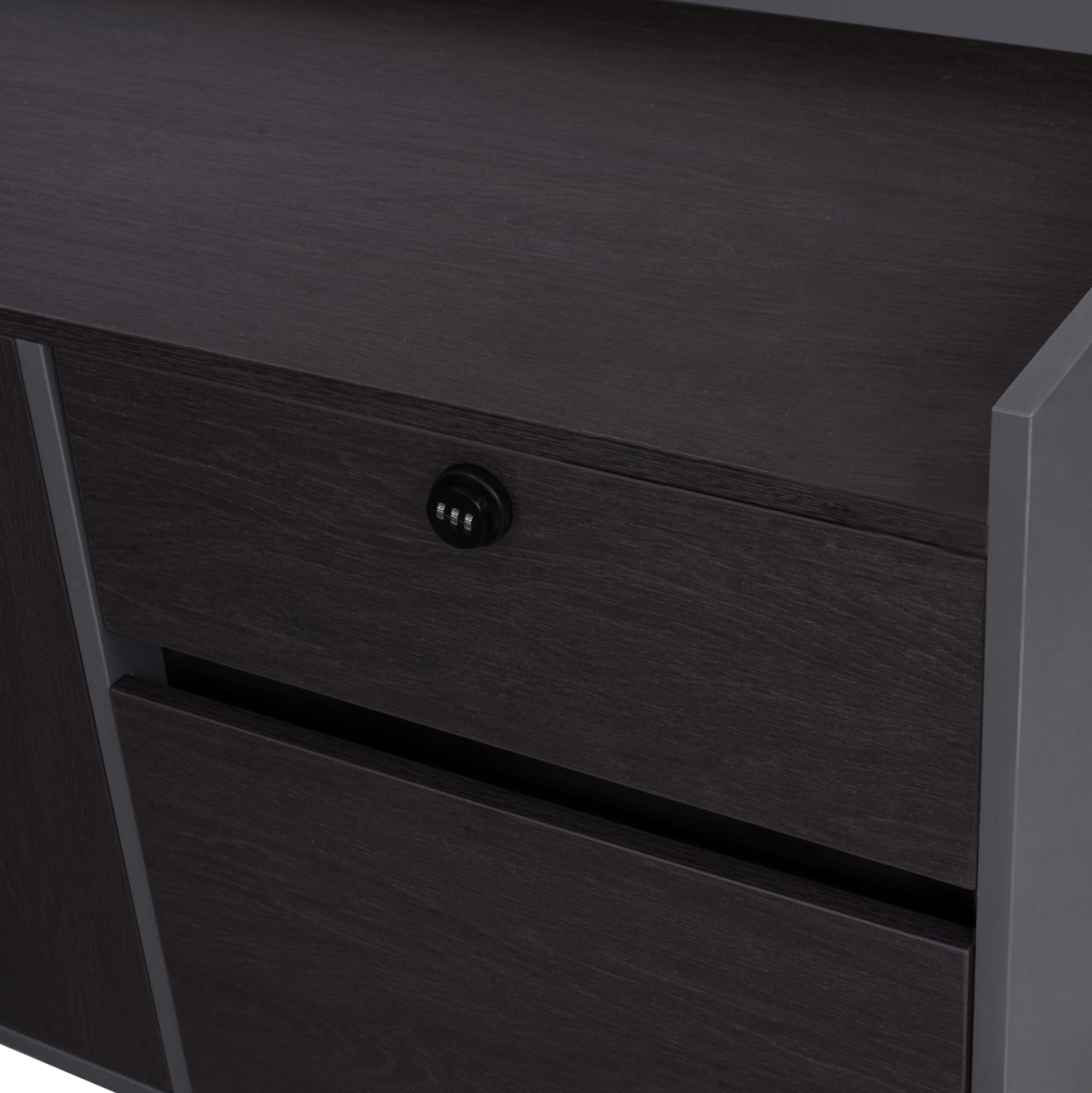 Professional office right corner Rosewood HM2084R 220x180x76cm [7]